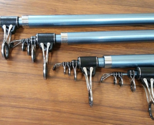 원투낚싯대는 왜 가이드의 수가 적을까?