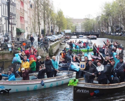 암스테르담의 플라스틱 피싱 투어